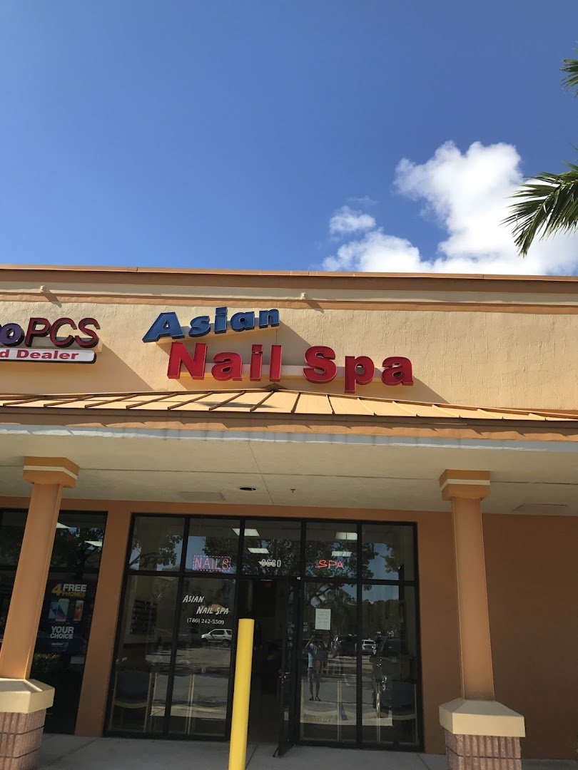Pedicure area inside a Miami nail salon